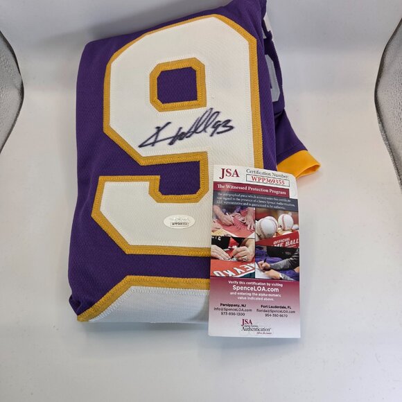 Williams Wall Vikings #93 #94 Kevin Williams Signed Jersey JSA COA XL Purple - Picture 13 of 16